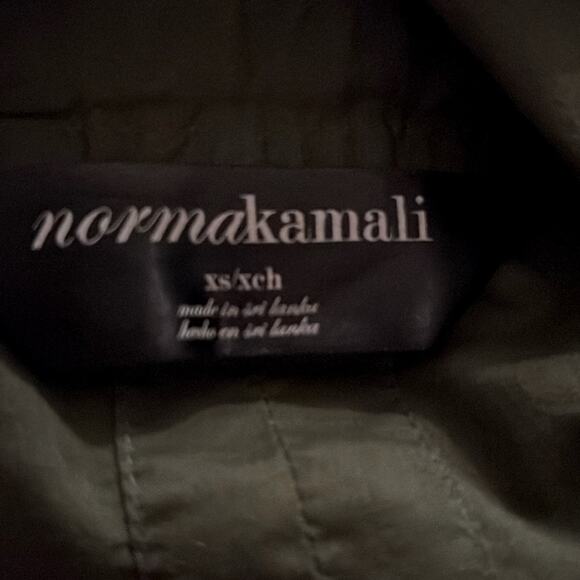 Norma Kamali Button Front Tunic Top Size Green Cotton Sleeveless Size XS - Picture 6 of 7